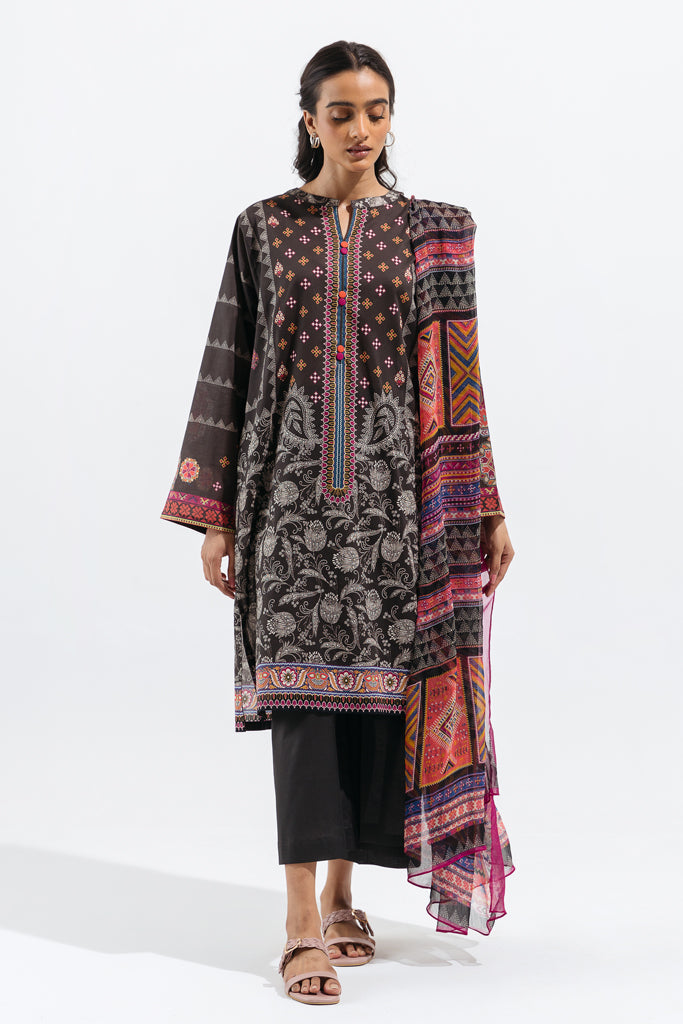 Boho Craft-Printed-2P (UNSTITCHED)