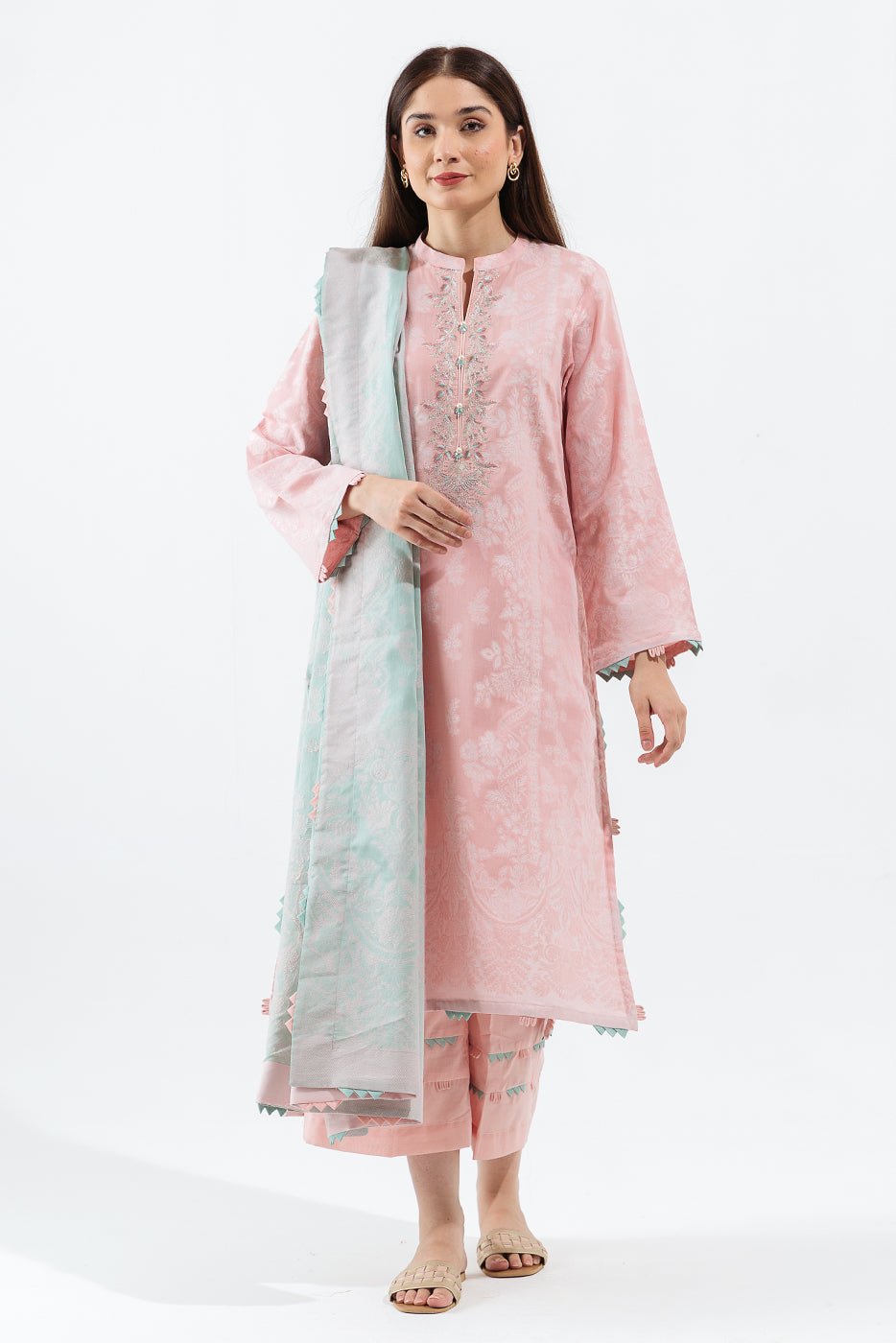 Pastel Pink-Embroidered-3P