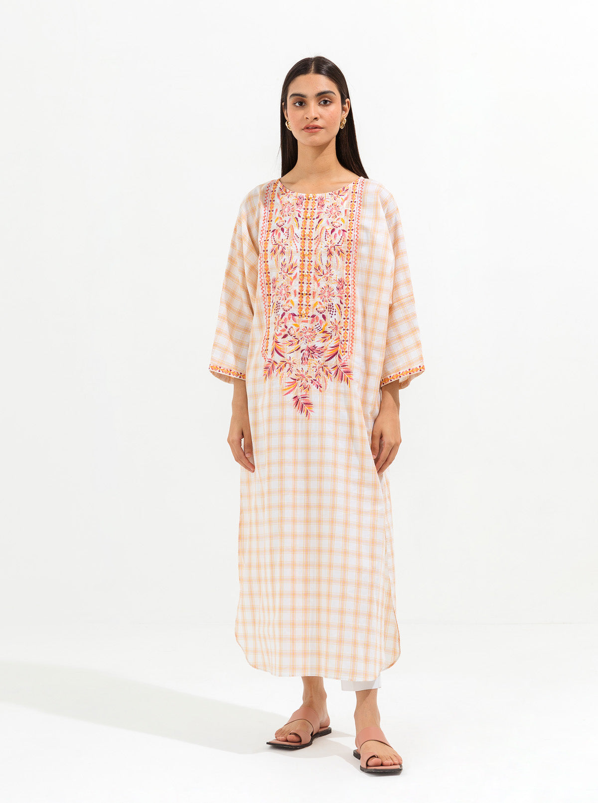 Delicate Grid-Embroidered-1P