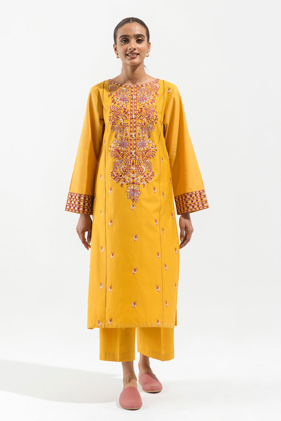 2 PIECE - EMBROIDERED KHADDAR SUIT - CHIC FLORENCE