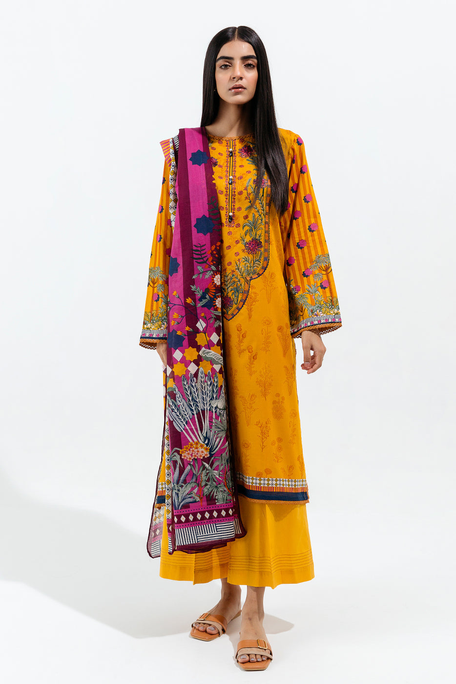Topaz Yellow-Embroidered-2P