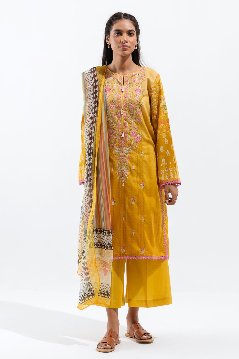 Floral Gleam-Printed-3P (UNSTITCHED)