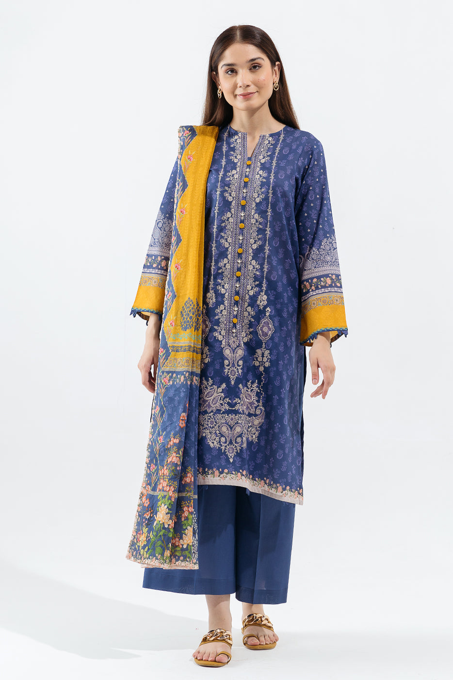 Urban Blue-Embroidered-3P