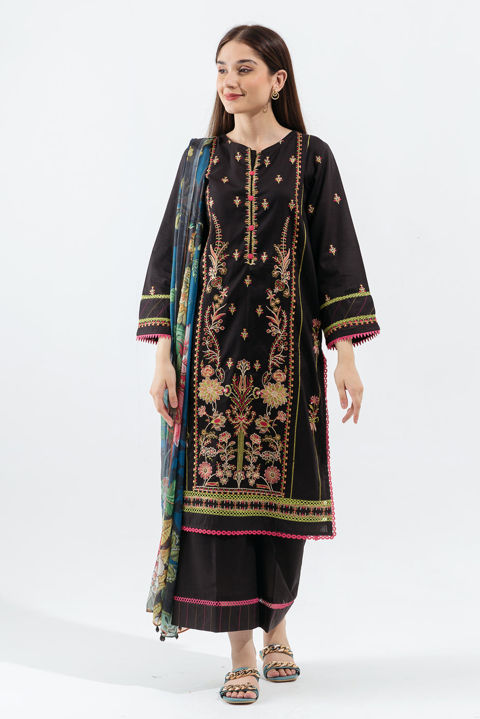 Majestic Flora-Embroidered-3P