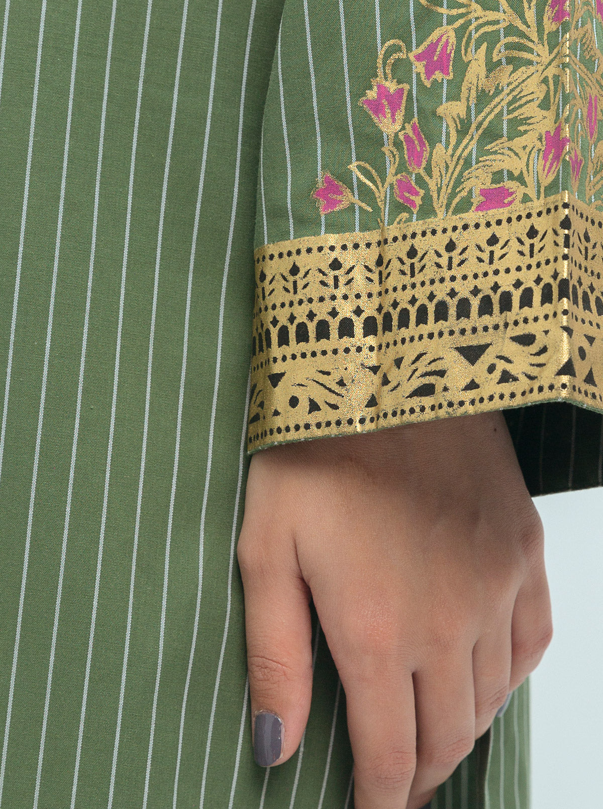 PRINTED YARN DYED COTTON SHIRT (PRET)