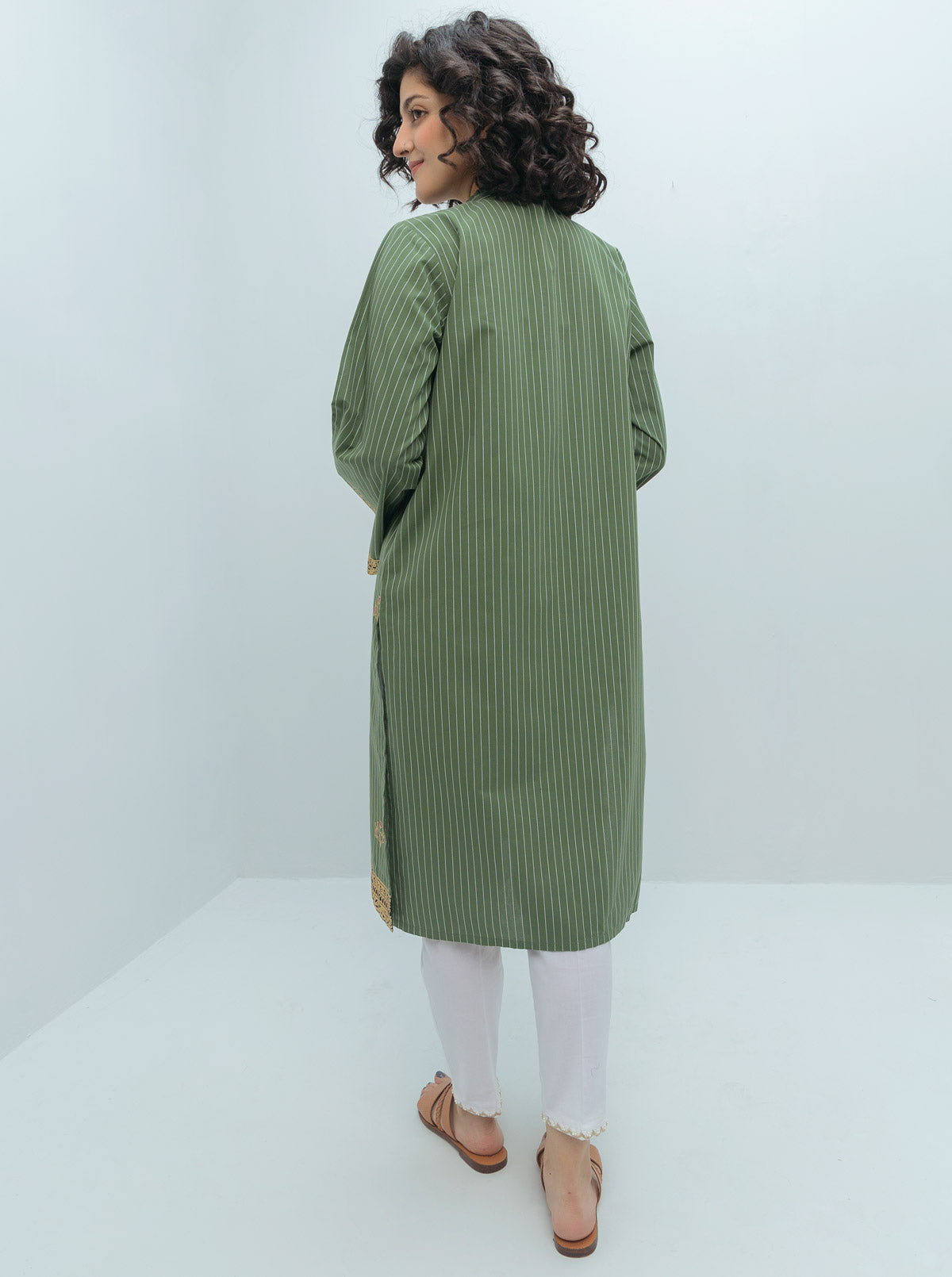 PRINTED YARN DYED COTTON SHIRT (PRET)