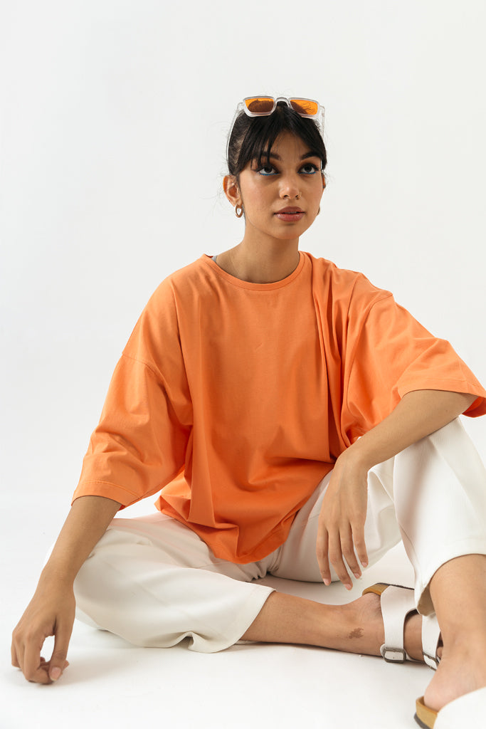Orange Boxy T-Shirt