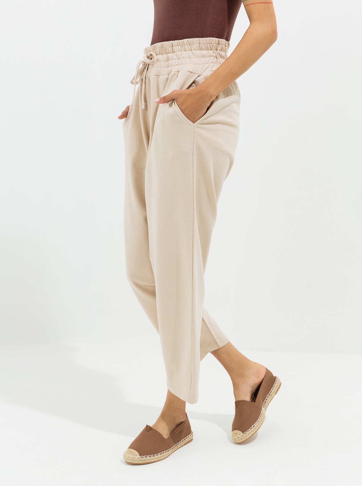 Off White Sand Jogger Pants