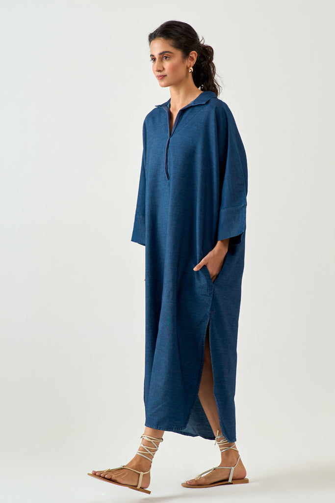 Dark Blue Denim Long Tunic