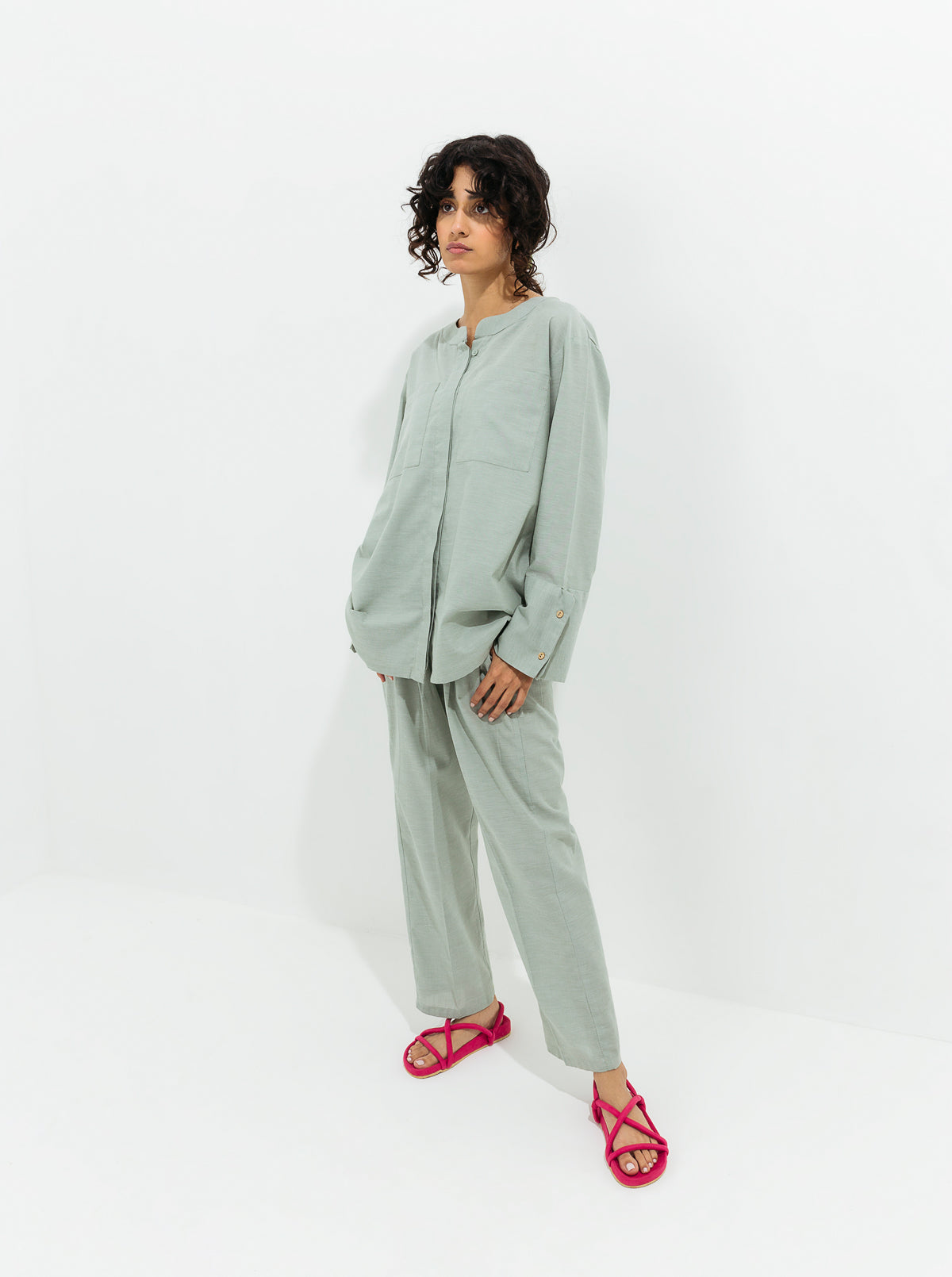 Dull Green Co-ord Set