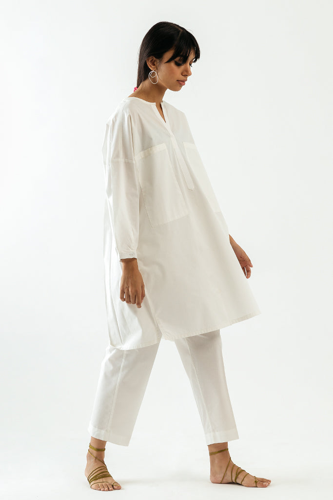 White Poplin Co-ord Set