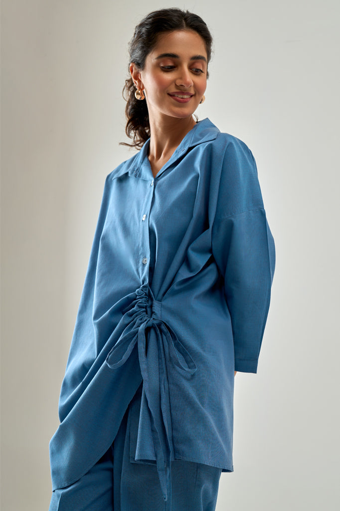 Textured Blue Co-ord