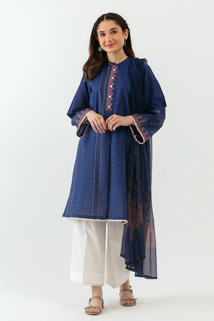 Printed Shirt With Dupatta