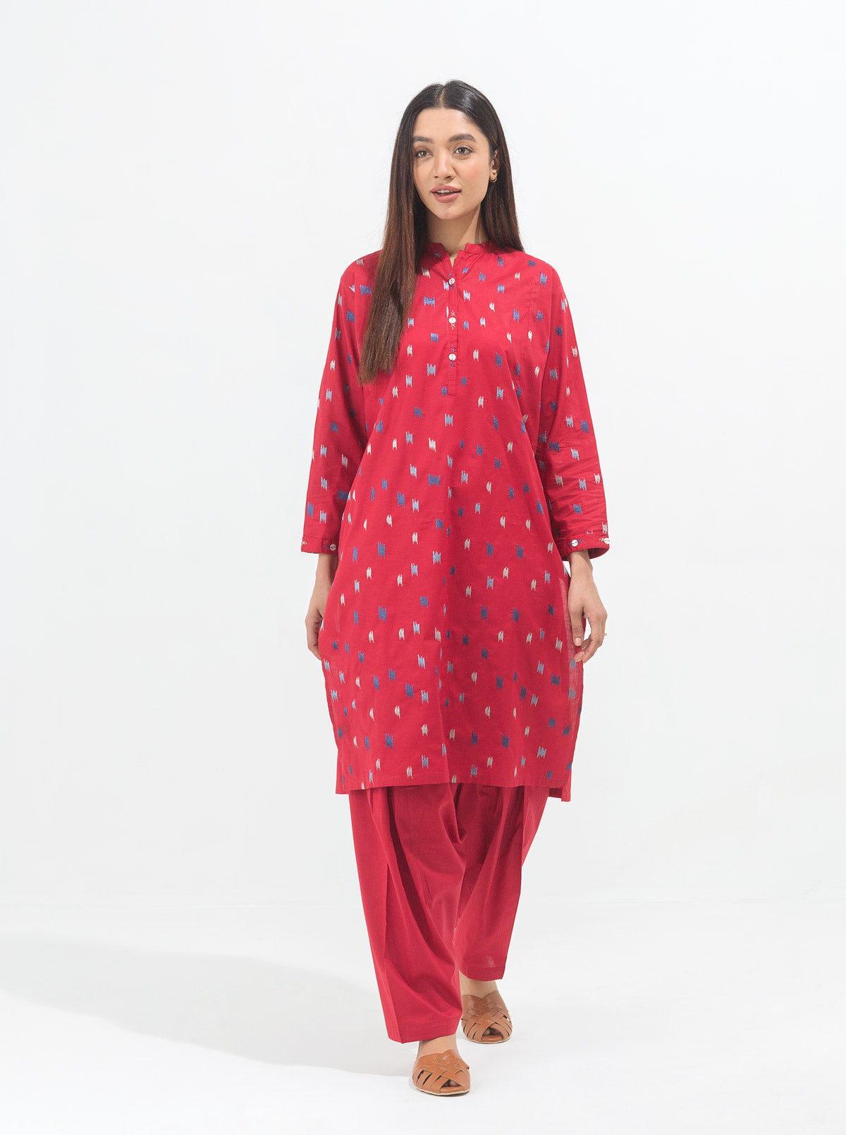 Embroidered Shirt With Shalwar