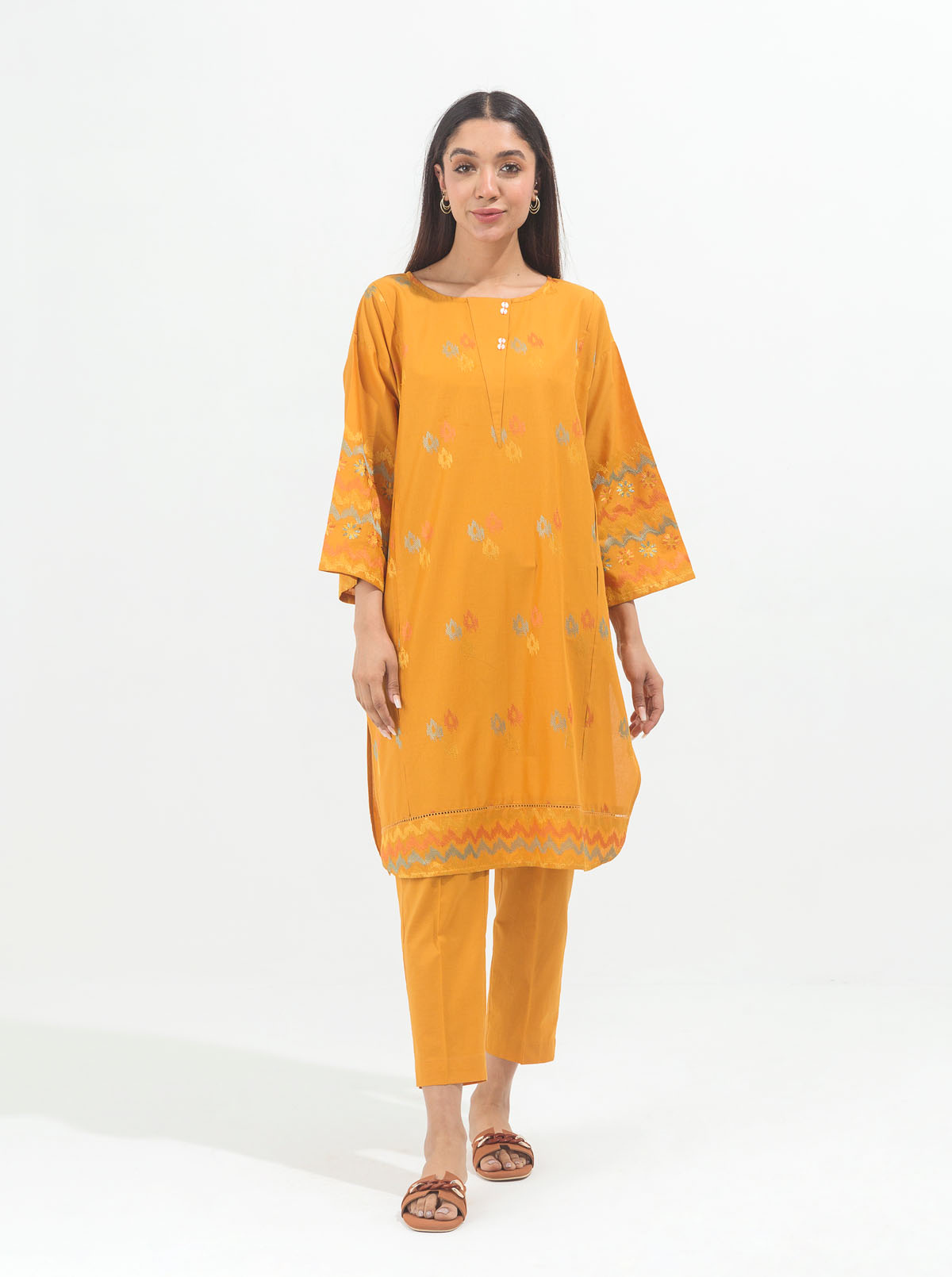 Embroidered Shirt With Pant