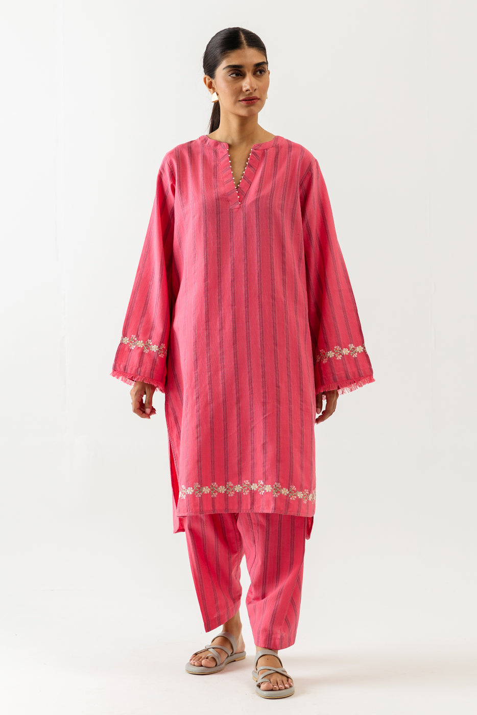 Embroidered Shirt With Shalwar