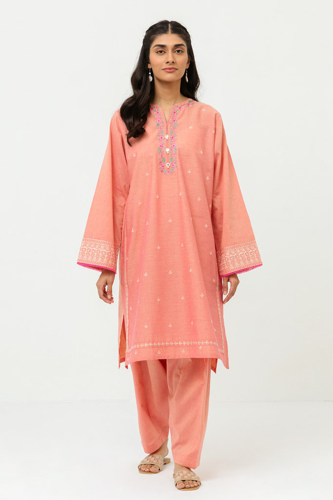Embroidered Shirt With Shalwar