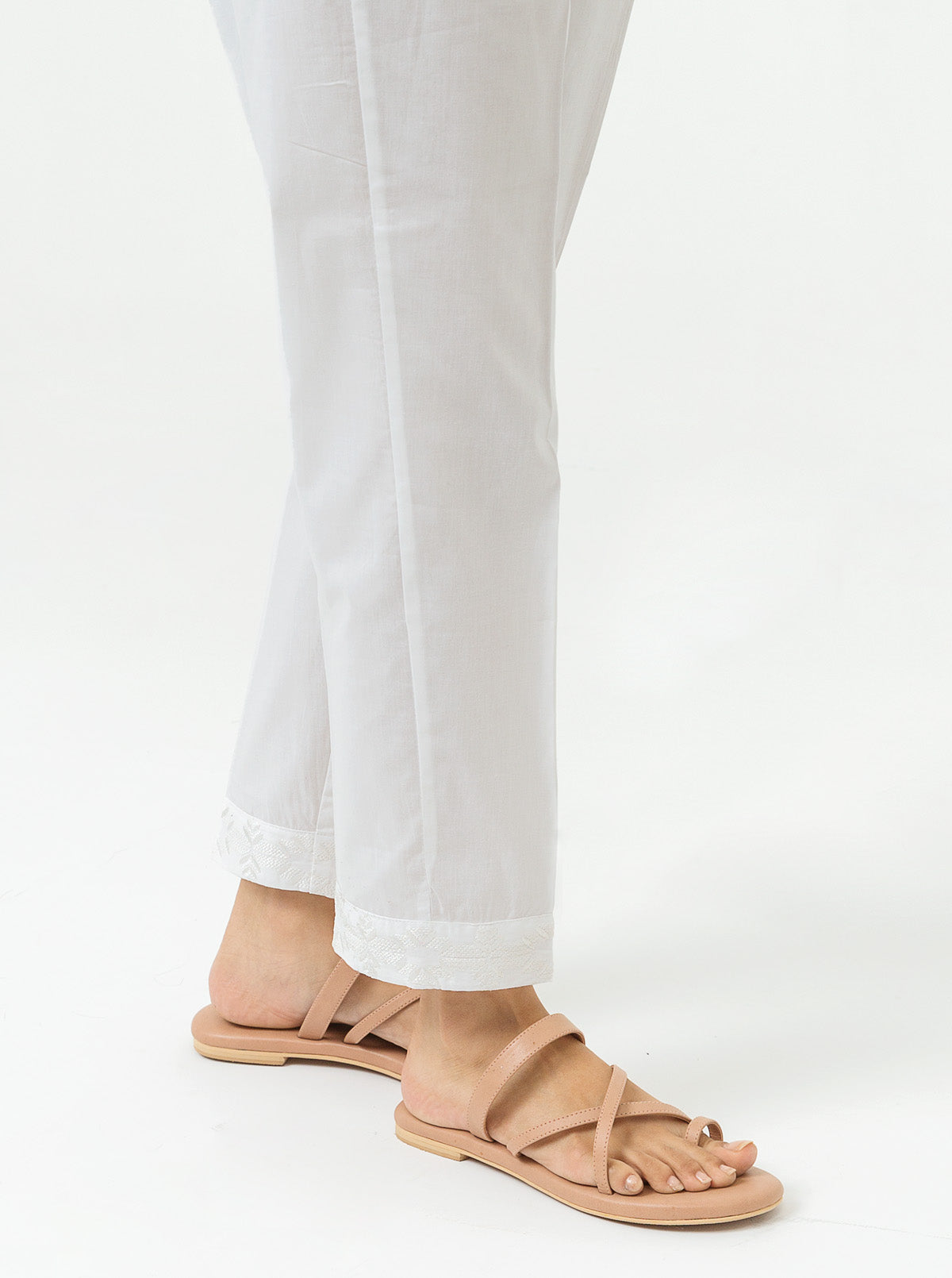 EMBROIDERED STRAIGHT PANTS