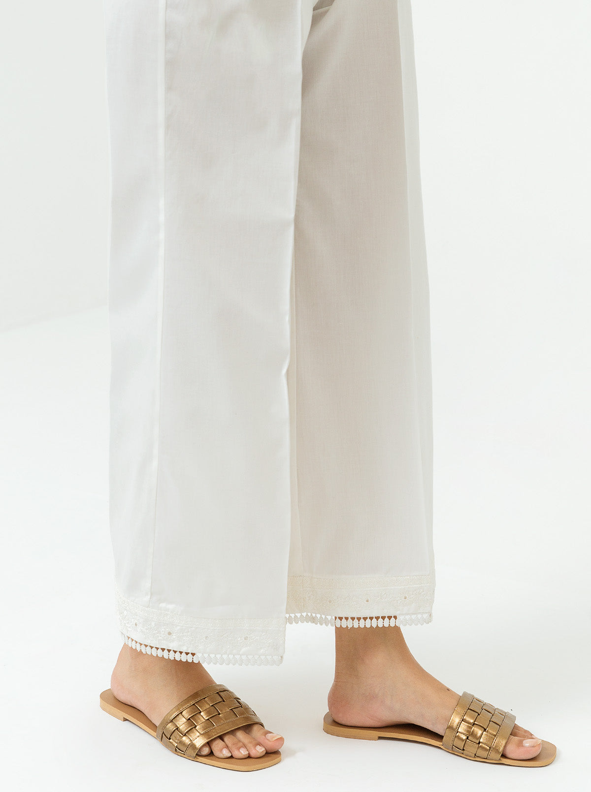 EMBROIDERED SLACK PANTS