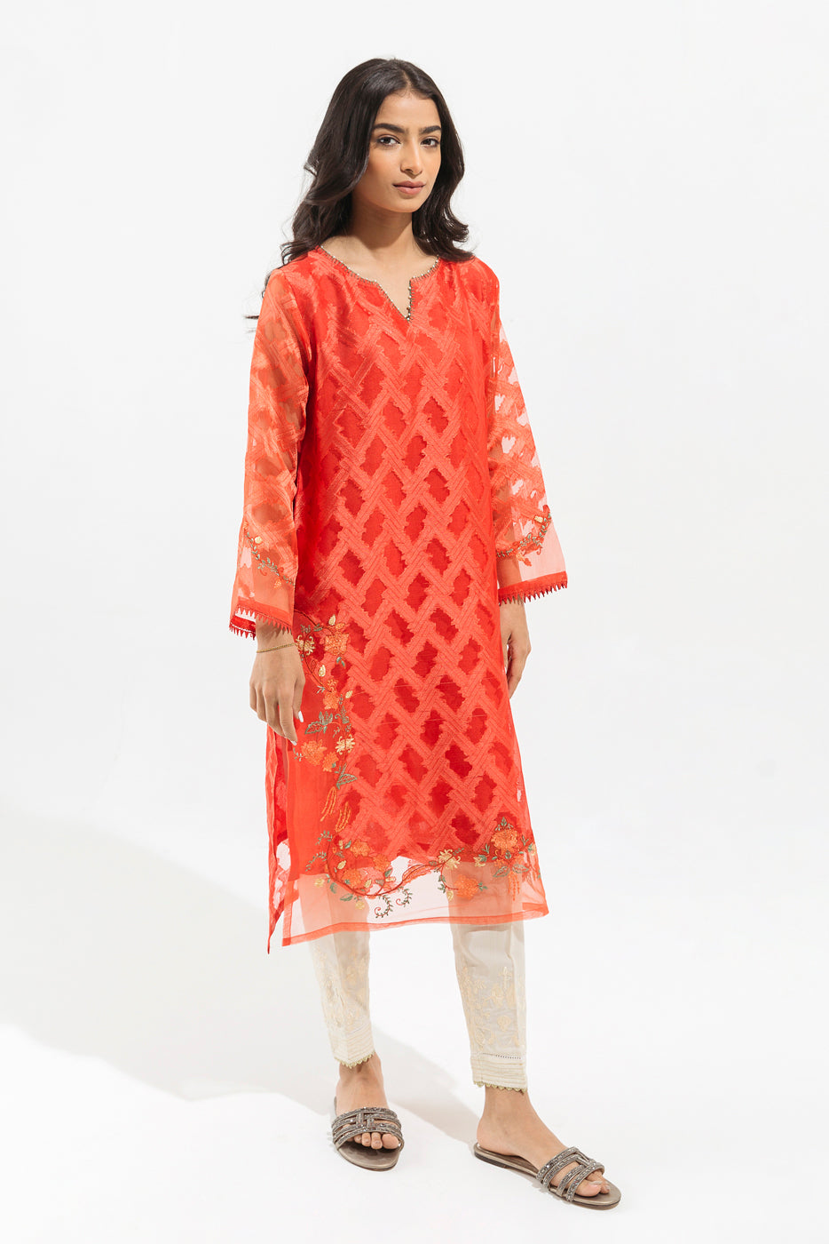 EMBROIDERED JACQUARD SHIRT (LUXURY PRET)