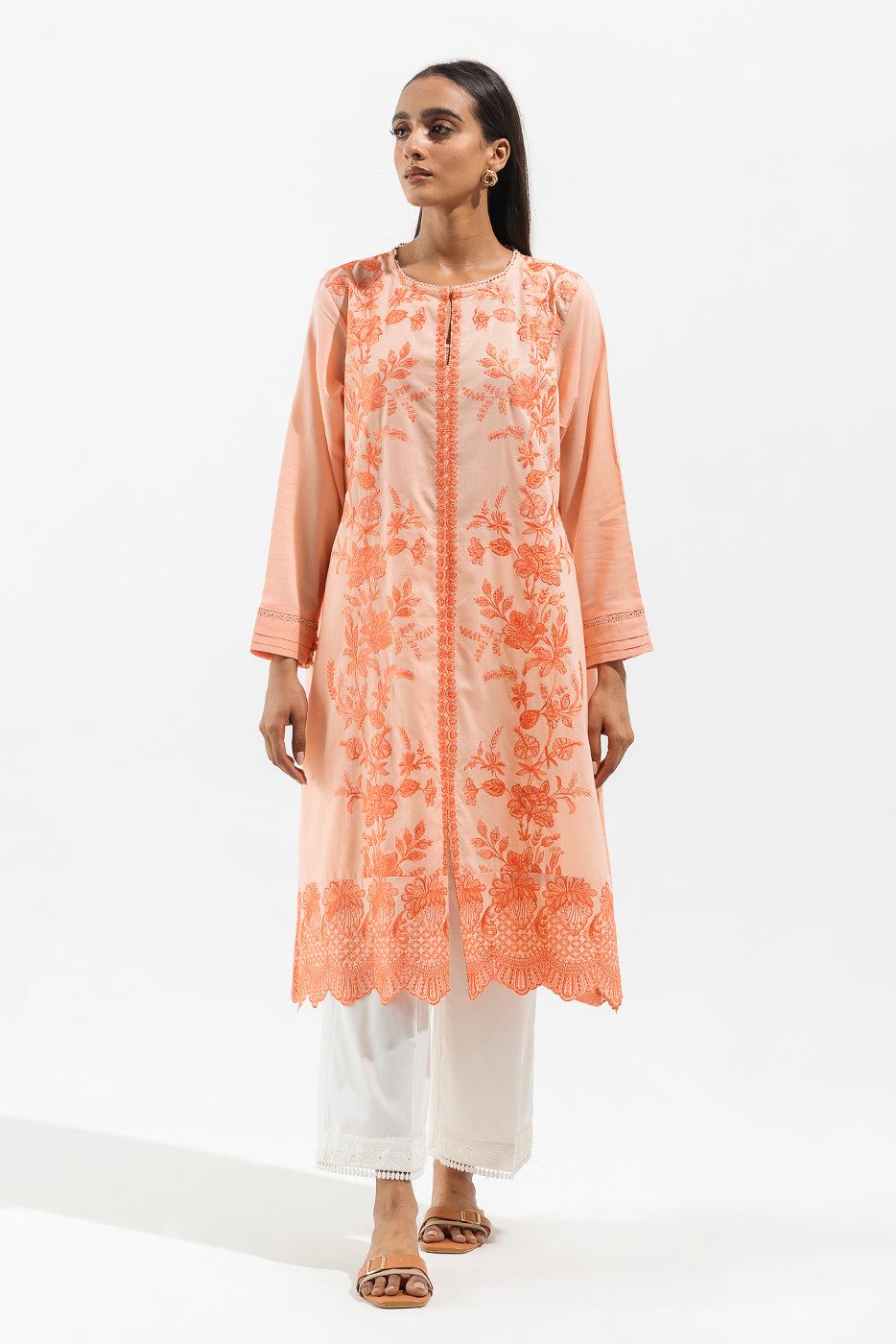 EMBROIDERED LAWN SHIRT (PRET)