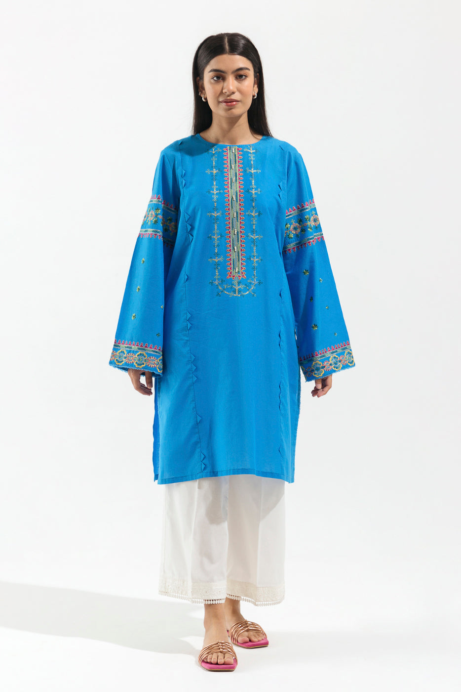 EMBROIDERED LAWN SHIRT(PRET)