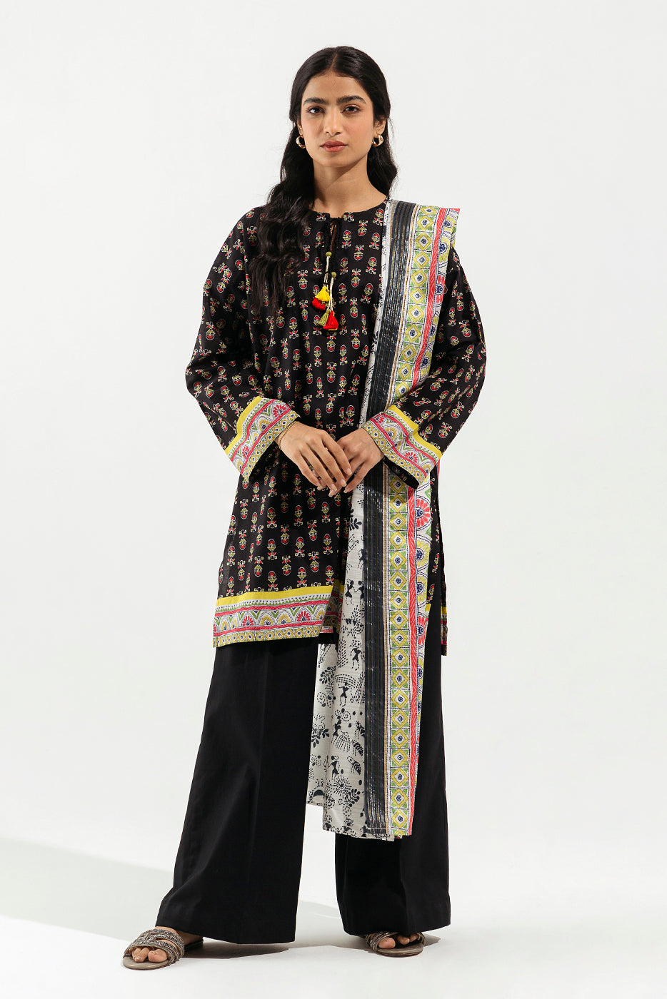 PRINTED SHIRT WITH DUPATTA