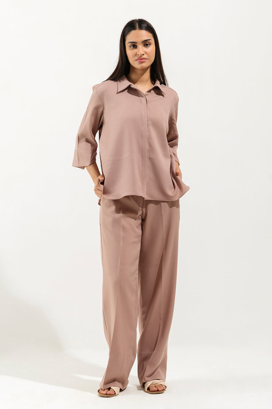 NUDE PINK CO-ORD SET