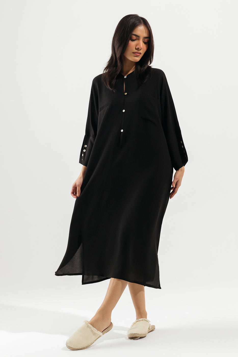 BLACK LONG TUNIC