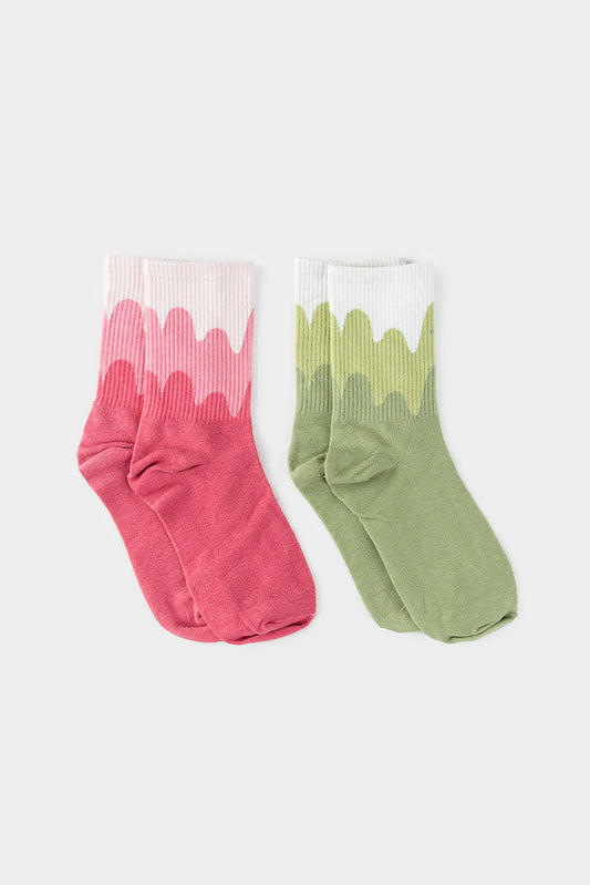 2-Pack Multicolored Socks