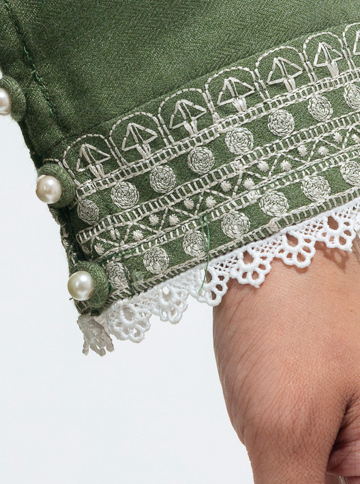 EMBROIDERED MISSOURI KHADDAR SHIRT (PRET)