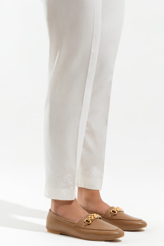 EMBROIDERED STRAIGHT PANTS