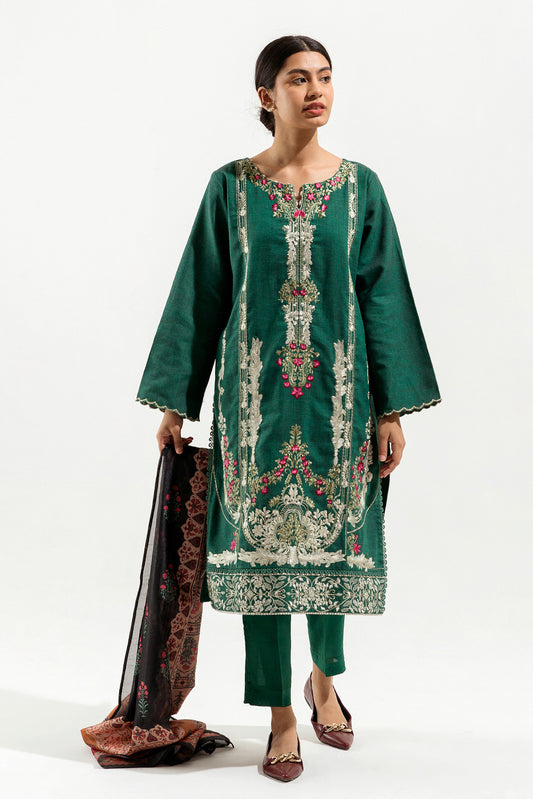 EMBROIDERED SHIRT WITH DUPATTA