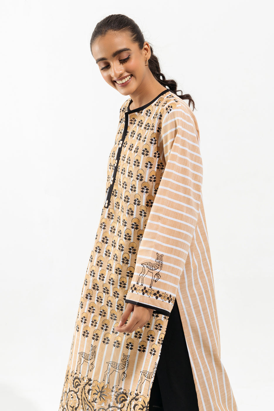 EMBROIDERED YARN DYED SHIRT (PRET)