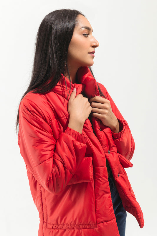 RED PADDED JACKET