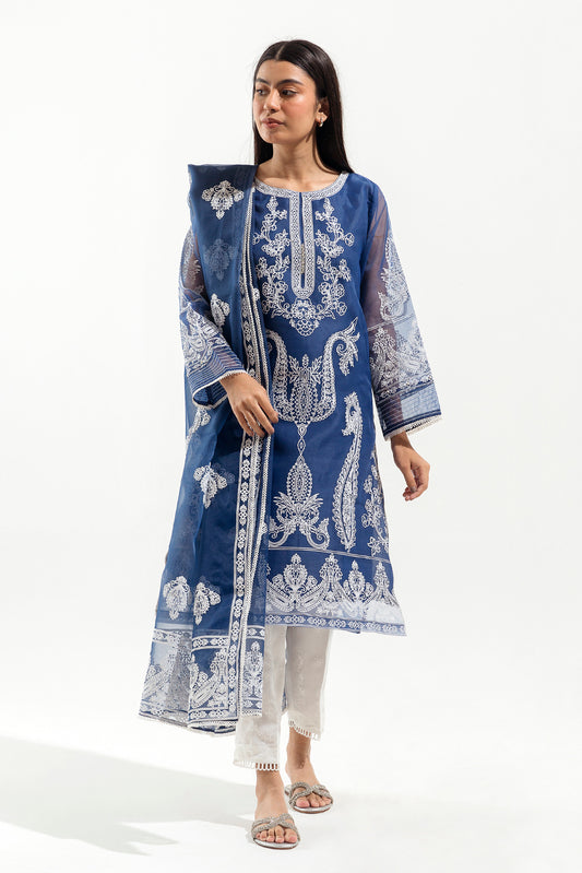 EMBROIDERED SHIRT WITH DUPATTA