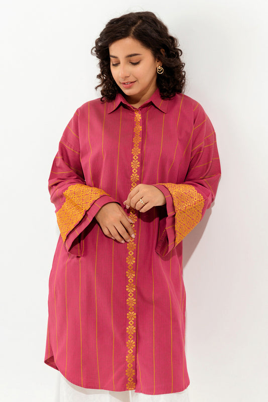 EMBROIDERED FLANNEL SHIRT (PRET)