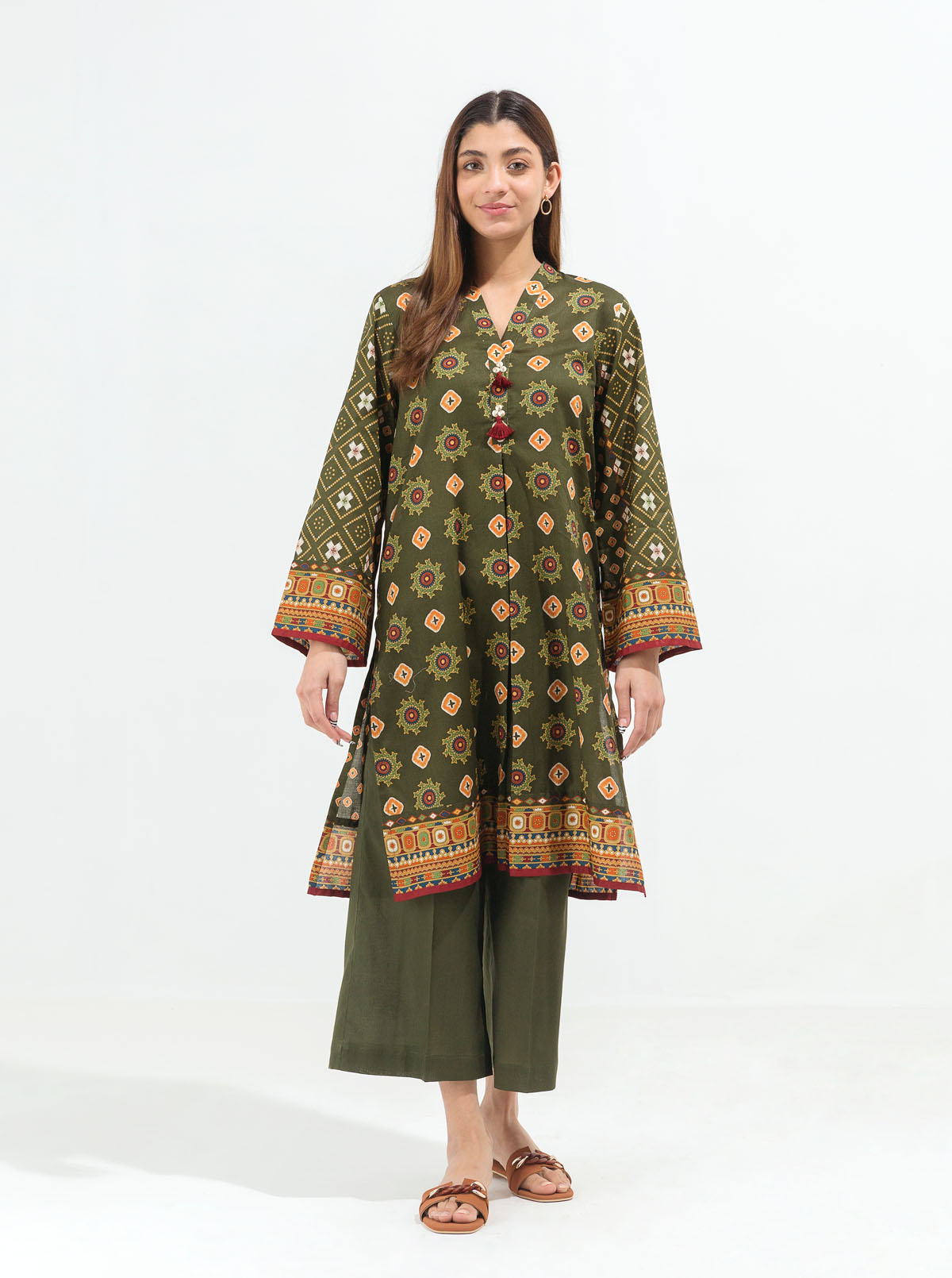 Antique Ivy-Printed-2P (UNSTITCHED)