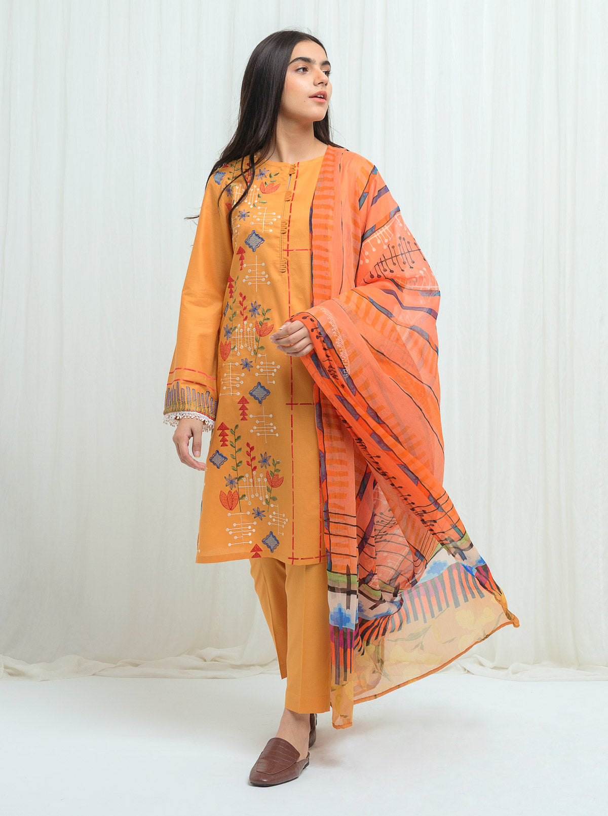 SUNSET GOLD-EMBROIDERED-2P