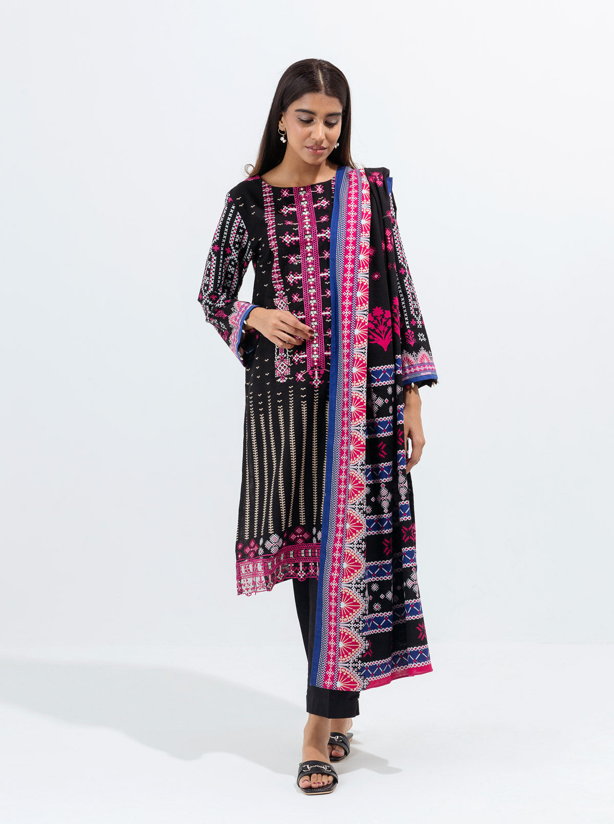 BLACK AURORA-EMBROIDERED-3P