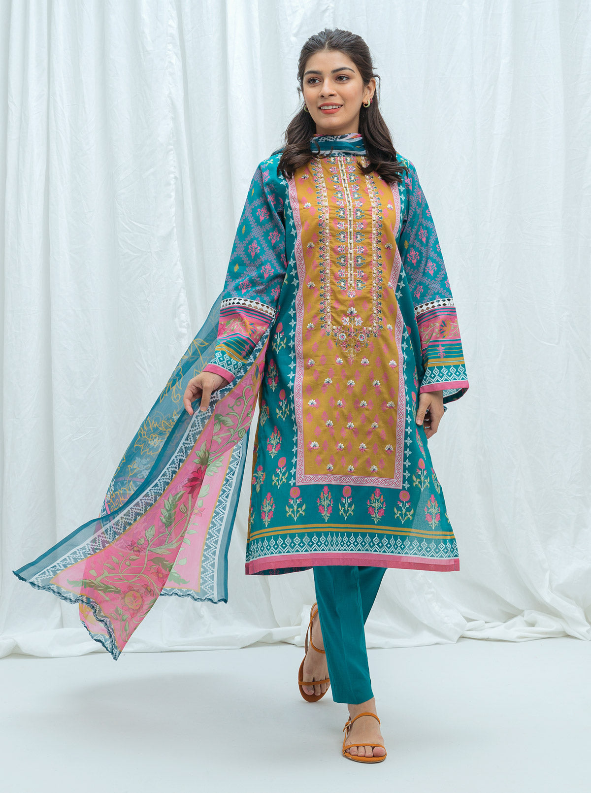 MIDSUMMER CHIC-EMBROIDERED-2P (UNSTITCHED)