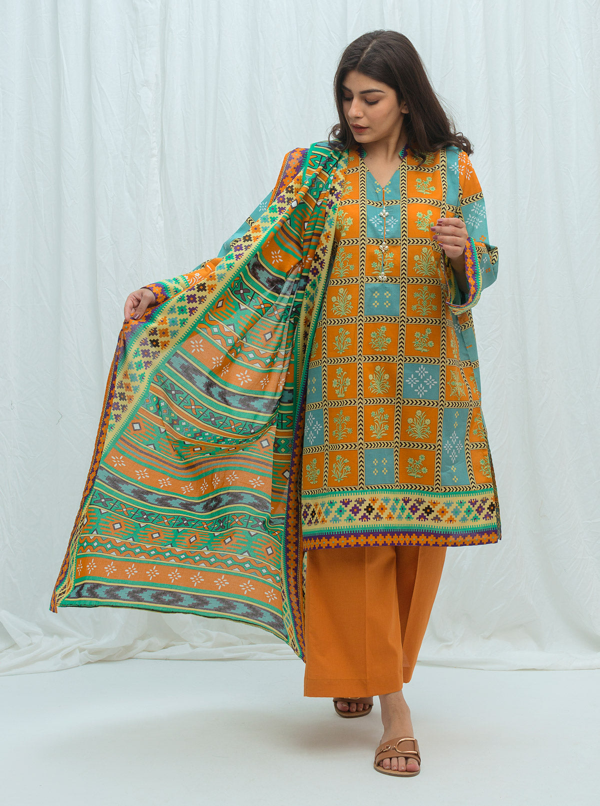 SAFFRON DUST-PRINTED-3P