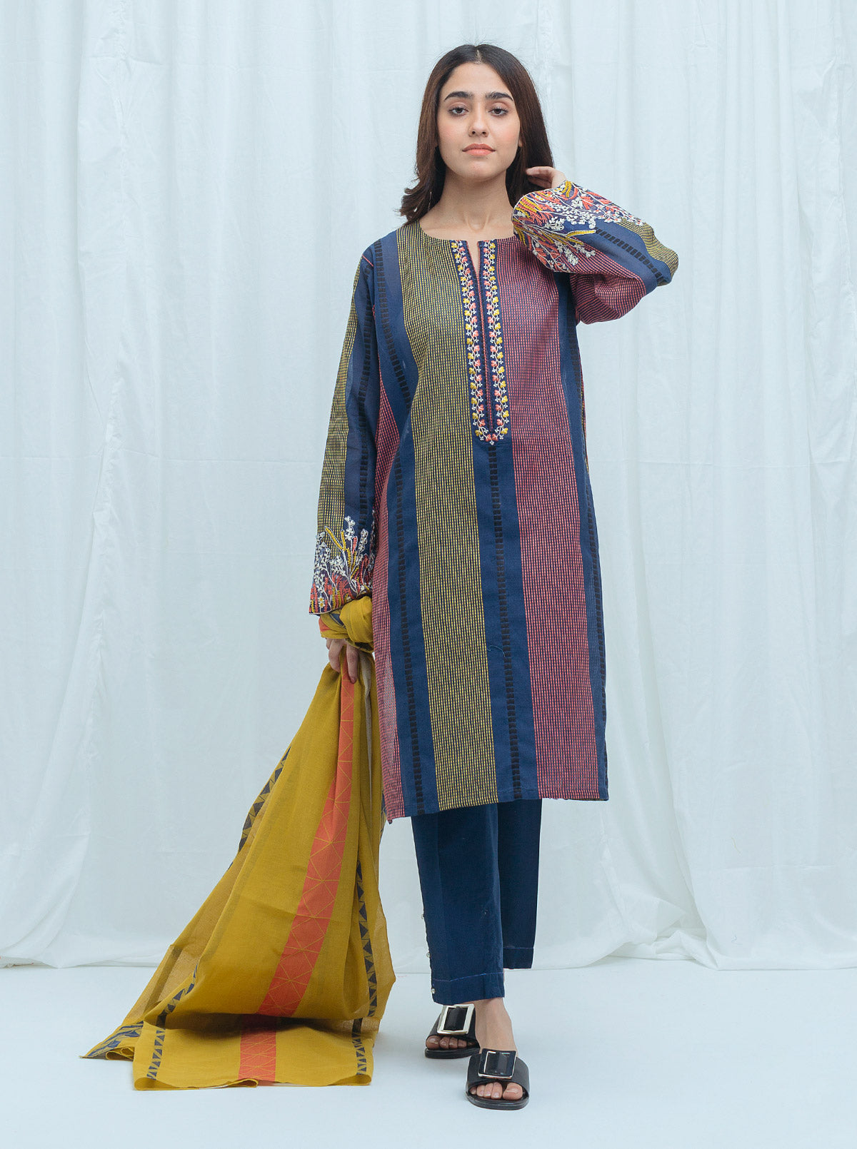 IRIS NAVY-JACQUARD-2P