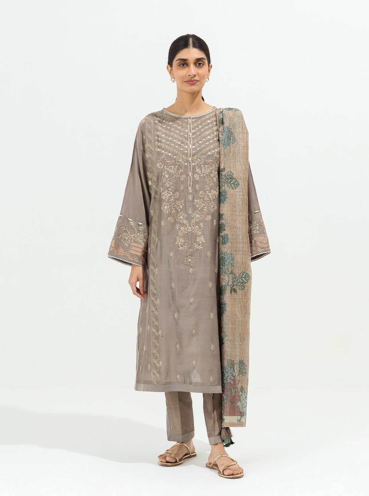 Pastel Dew-Embroidered-3P (UNSTITCHED)