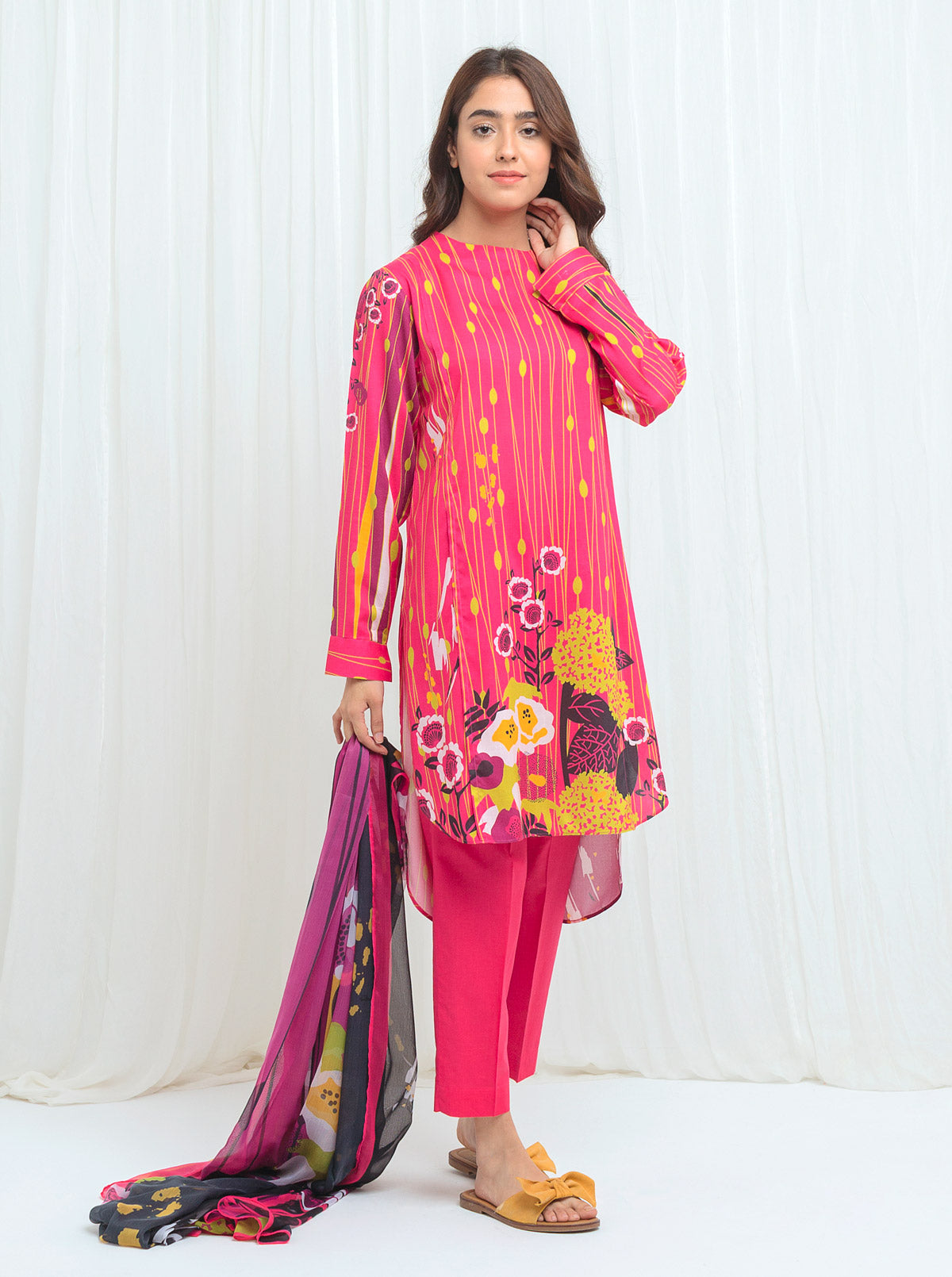 Fuchsia Fedora - Printed - 3P