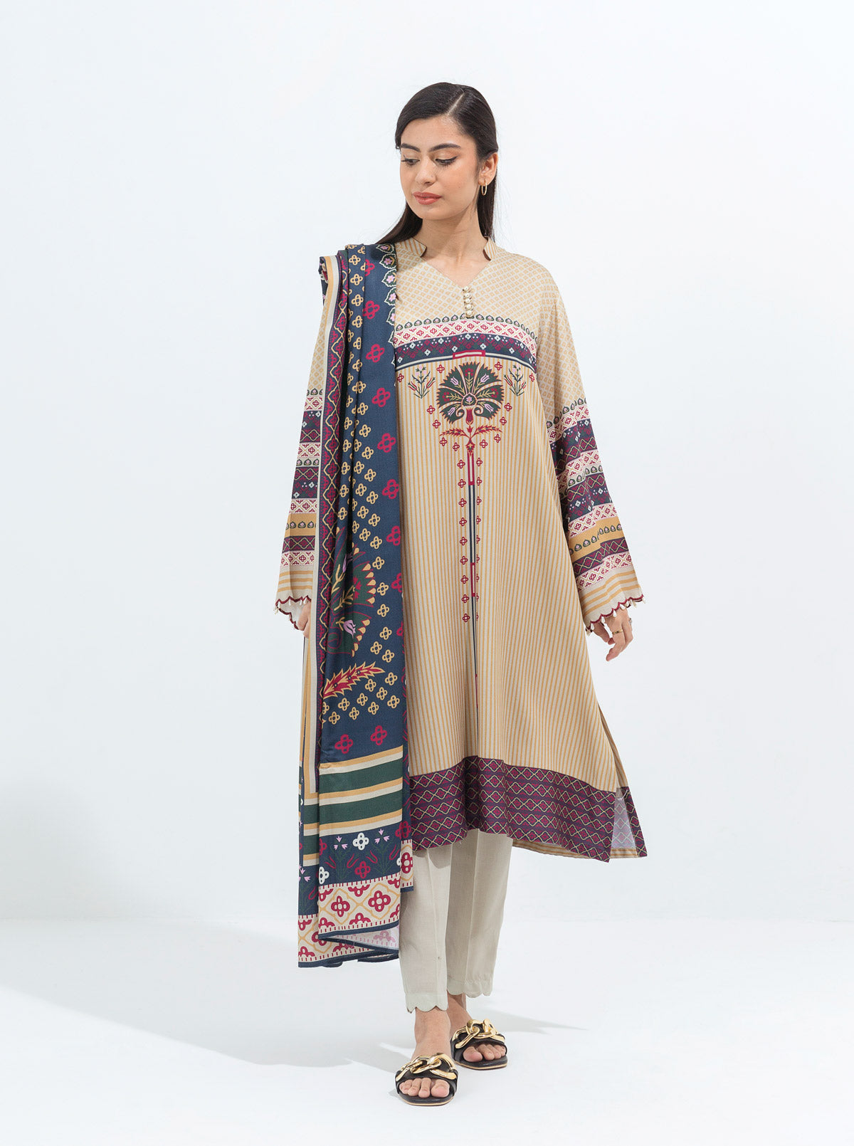 PASTEL DEW-PRINTED-2P (UNSTITCHED)