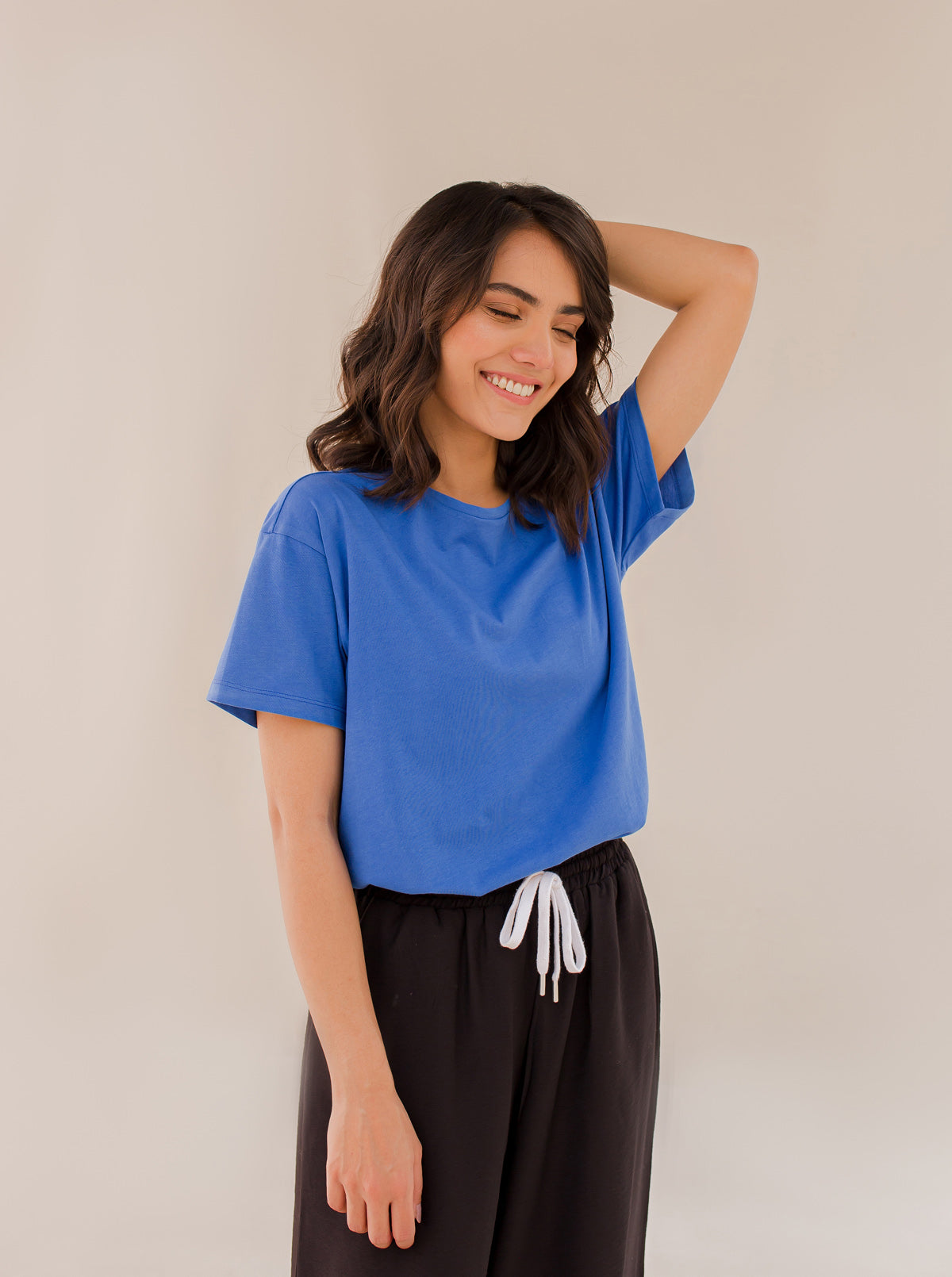 BLUE REGULAR FIT T-SHIRT