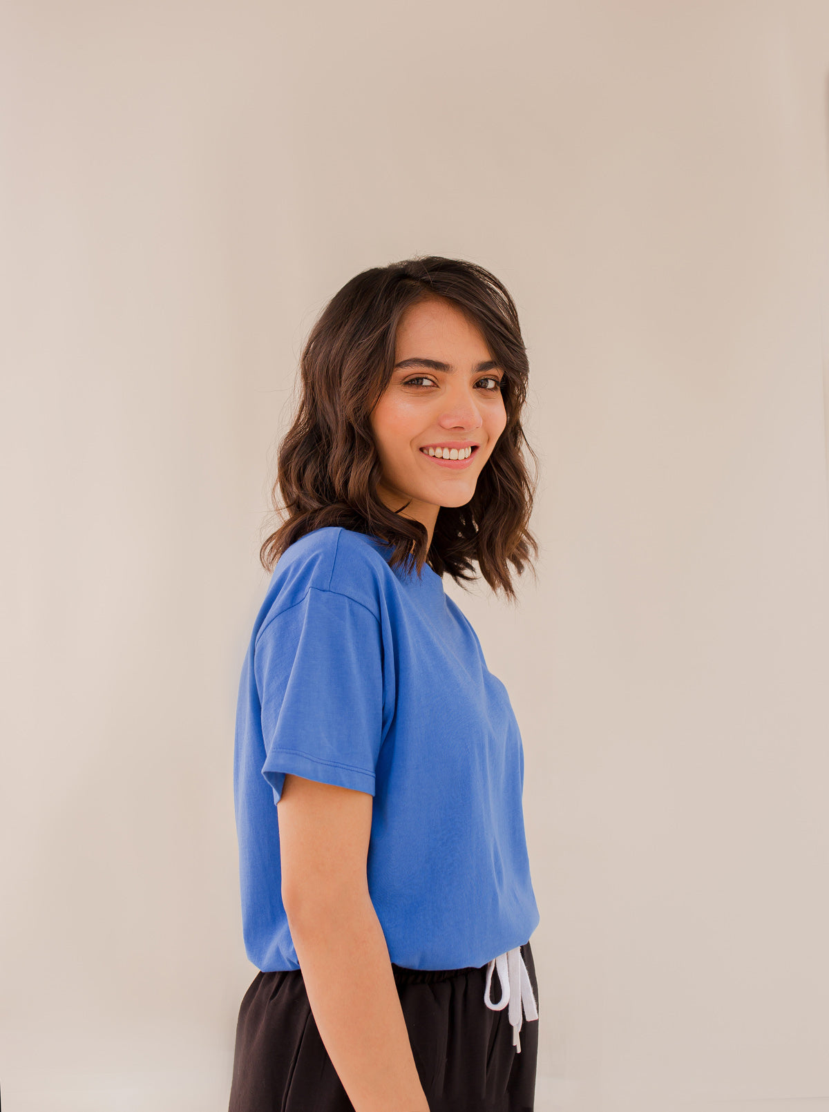 BLUE REGULAR FIT T-SHIRT
