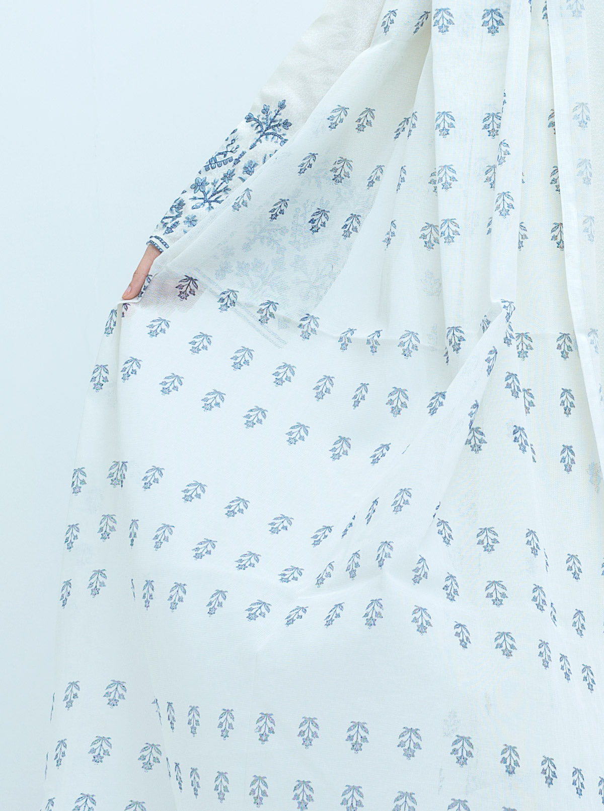 EMBROIDERED SHIRT WITH DUPATTA