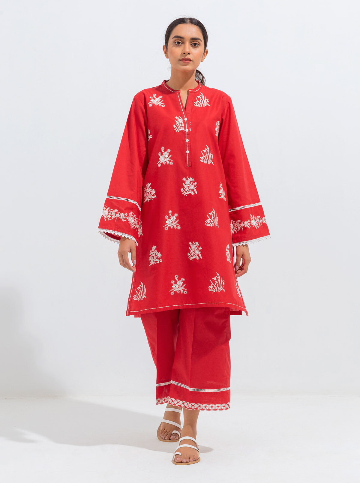 EMBROIDERED SHIRT WITH PANT